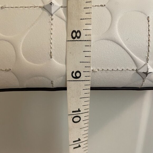 Kate Spade Kaci Floral Embossed Tote Off White Studded - Picture 14 of 14